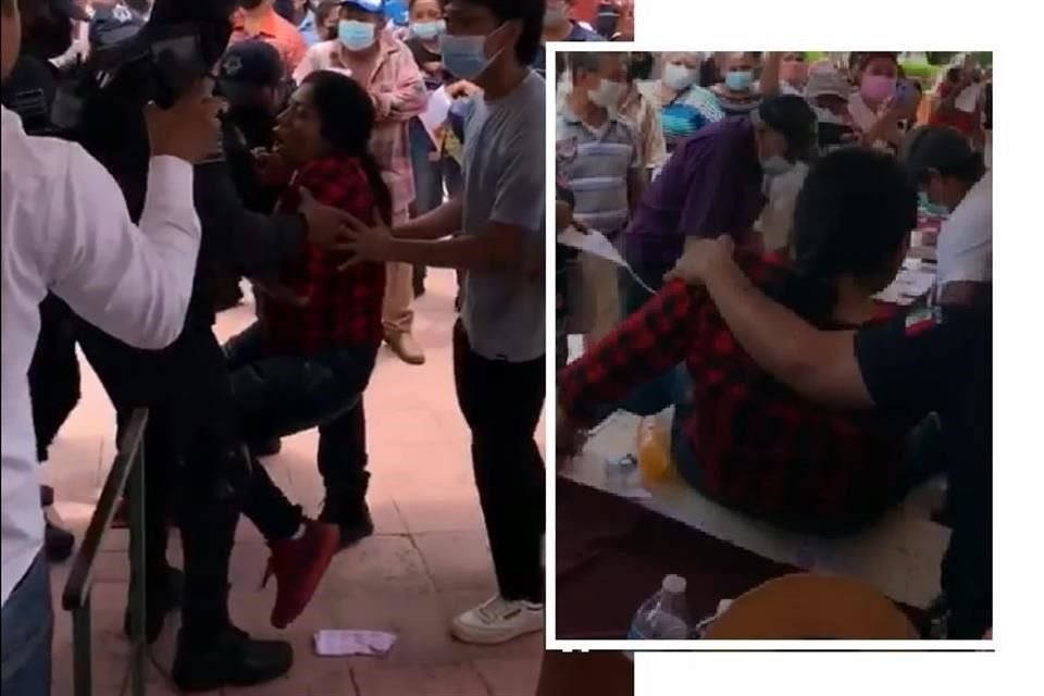 La legisladora intentó ingresar a decenas de acompañantes para que votaran por ella, lo cual le fue negado.