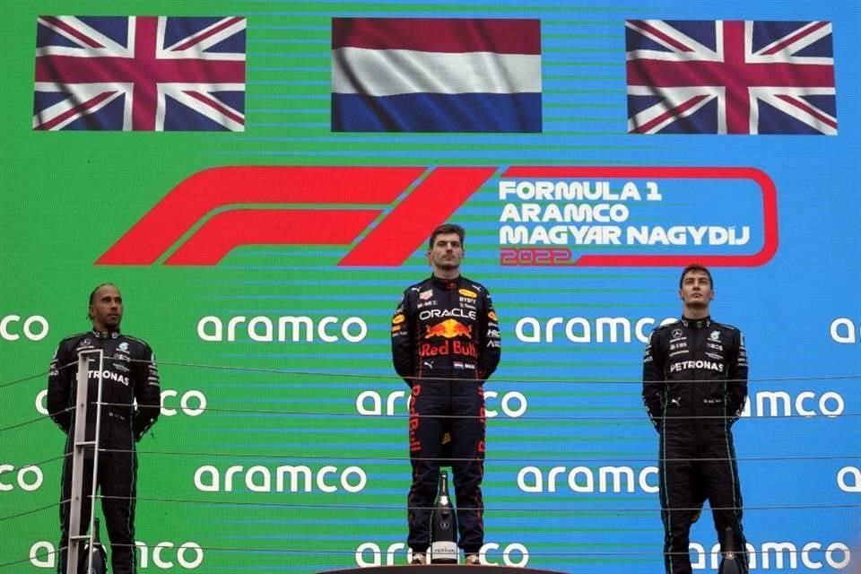 El podio del Gran Premio de Hungría.