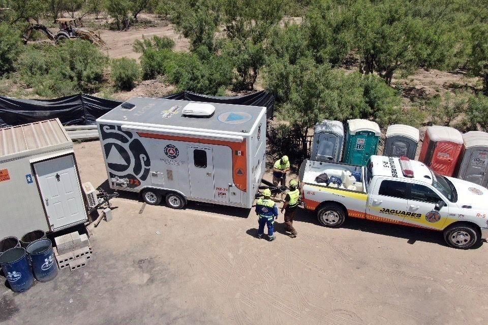La unidad de PC estatal llegó ayer a Sabinas, Coahuila, para colaborar en el operativo.