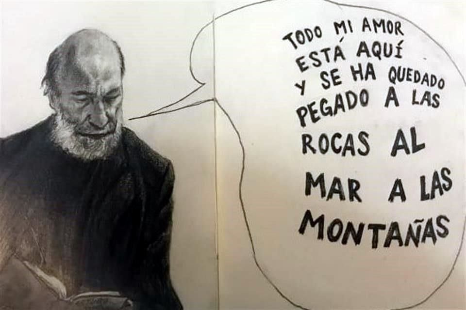 Los versos que se dispersarán en volantes, con retratos realizados por Arturo Ocampo, pertenecen al libro del poeta Raúl Zurita 'Canto a su amor desaparecido'.