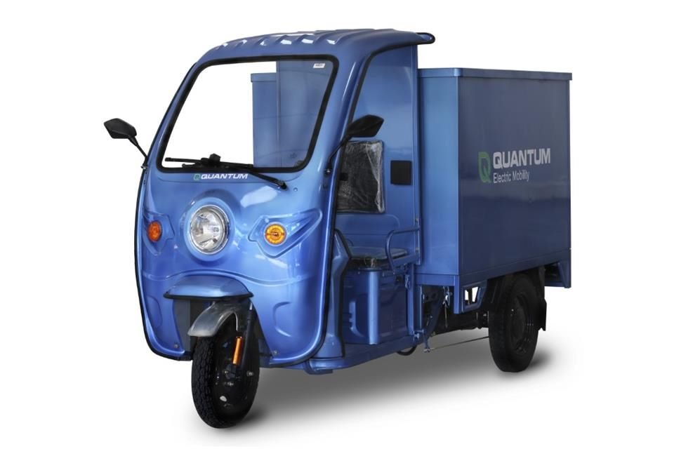 El triciclo eléctrico Duke es de carga, con una caja para transportar mercancía.