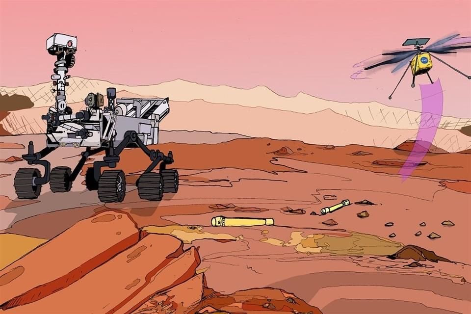 El rover Perseverance de la misión Mars 2020 de la NASA busca señales de vida antigua en Marte.