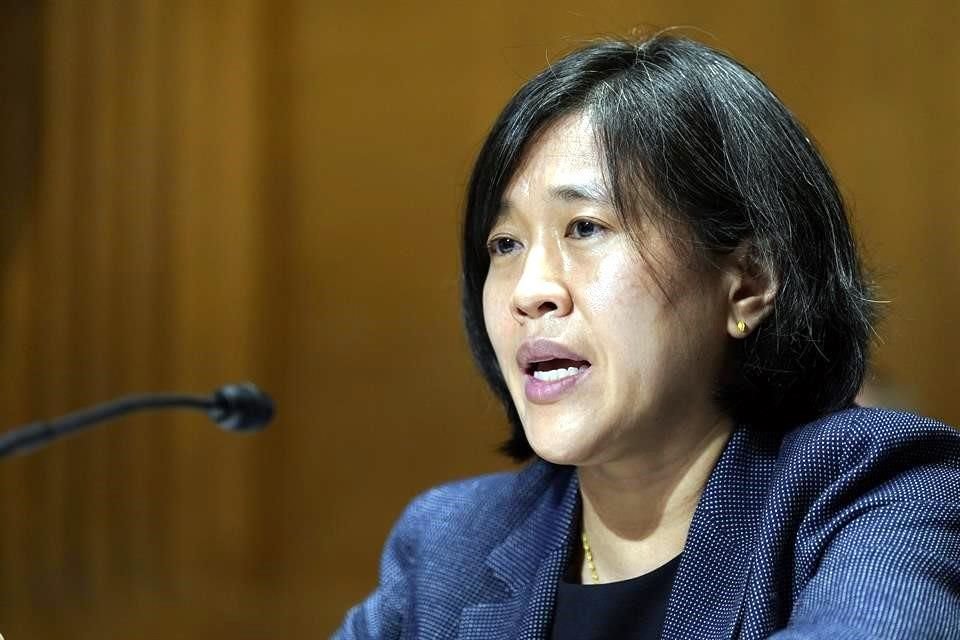 Katherine Tai, representante de Comercio de la Administración de Biden, testificó ante el Senado.