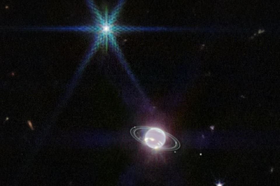 Gracias al telescopio espacial James Webb, la NASA obtuvo las imágenes más claras de los anillos de Neptuno en más de 30 años.