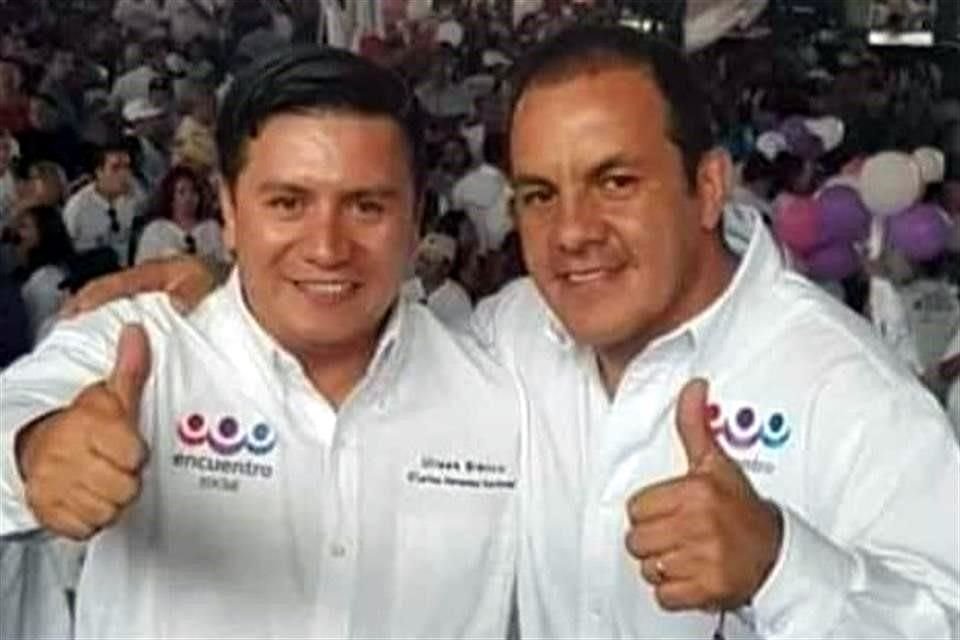 Ulises Bravo y su medio hermano, el Gobernador de Morelos, Cuauhtémoc Blanco.