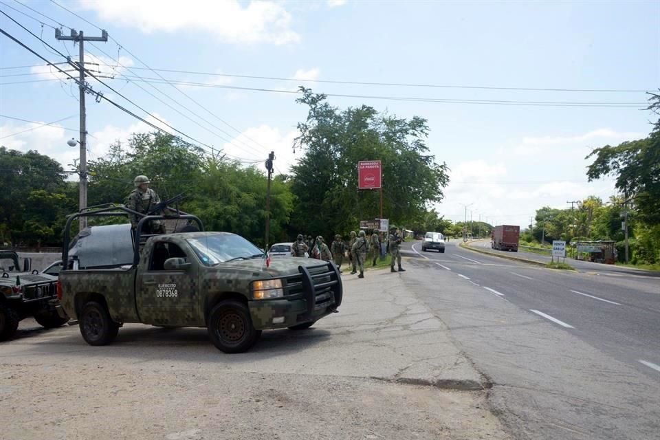 La Sedena envió más elementos militares a Guerrero para reforzar la seguridad.