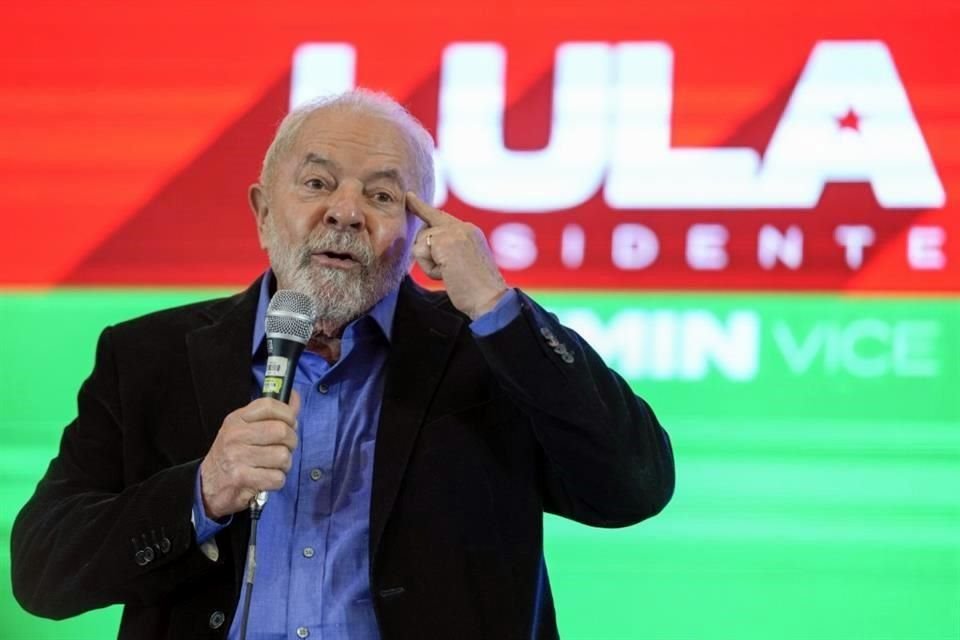 El ex Presidente de Brasil, Luiz Inacio Lula da Silva, durante un evento de campaña en Sao Paulo.