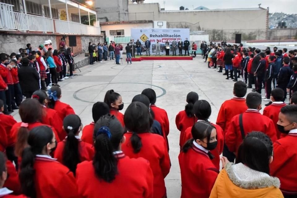 Inicia en Tlalnepantla programa Rehabilitación en tu escuela