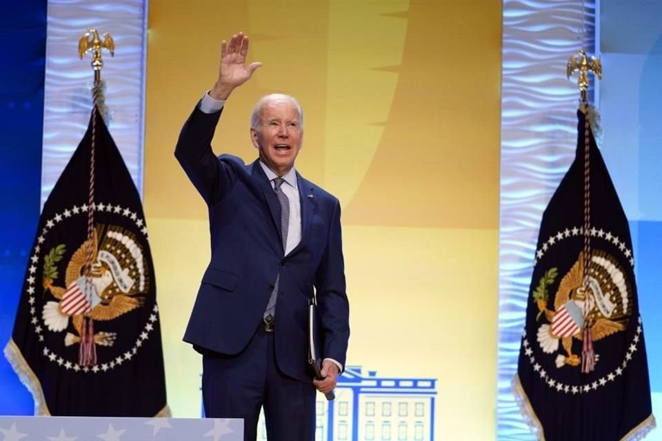 El Presidente Joe Biden durante la conferencia 'Hambre, nutrición y salud'.