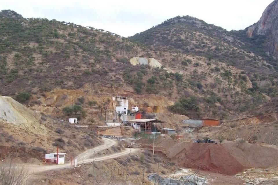 Aspecto panorámica de la mina Indé en Durango.