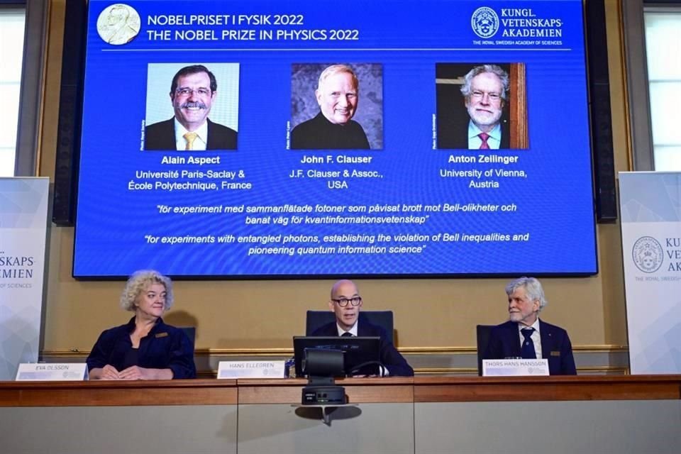 Alain Aspect, John F. Clauser y Anton Zeilinger, ganaron el Nobel de Física por estudios en información cuántica.