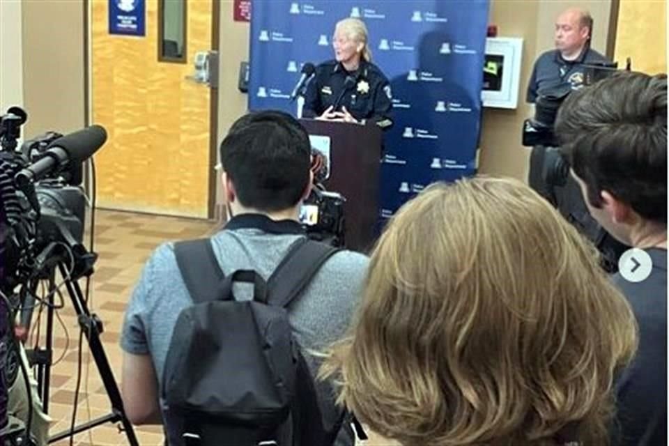 En conferencia de prensa, la Policía de la universidad informó la detención del atacante.