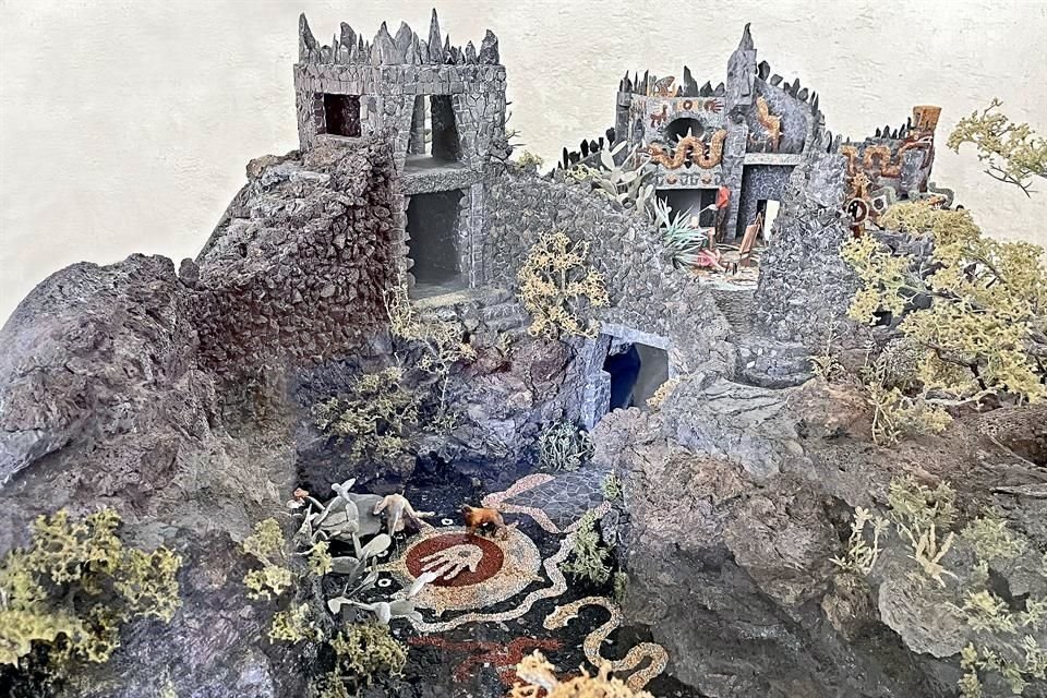 Maqueta de la casa-cueva de O'Gorman, por Javier Senosiain.
