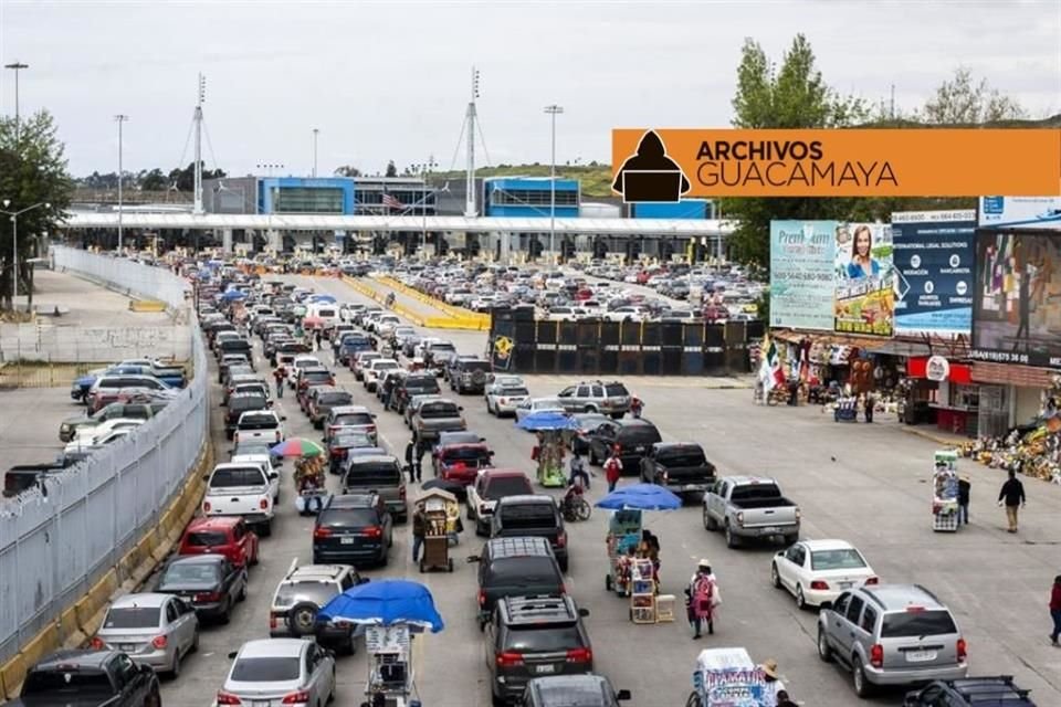 El militar que administra la Aduana de Tijuana urgió un sistema para controlar el acceso de vehículos desde EU, pues las mafias los internan masivamente.