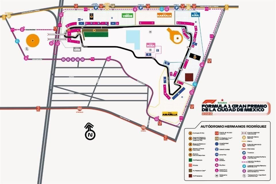 El GP de México contará con una red de transporte público para los asistentes.