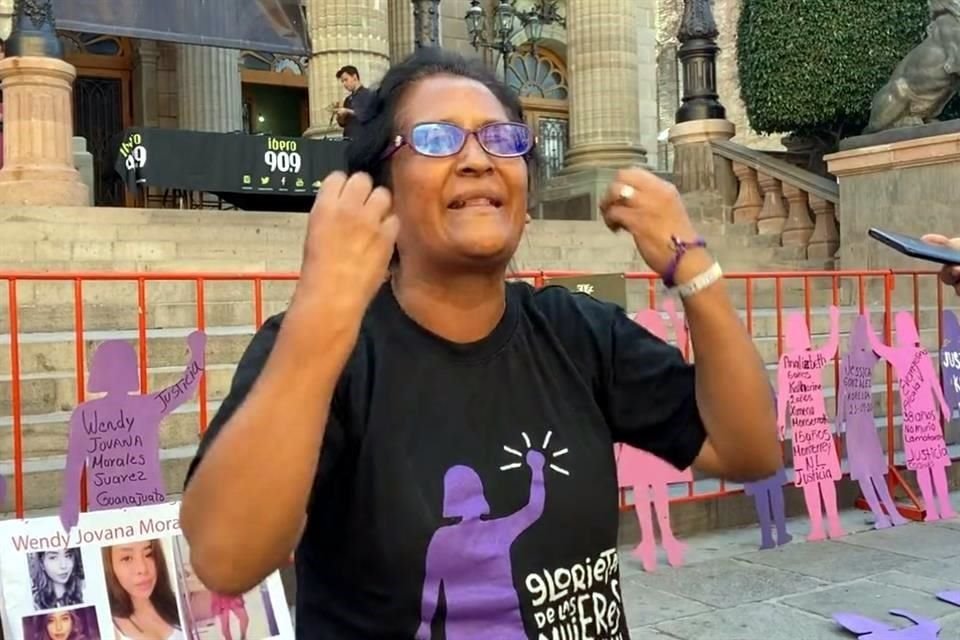 Lorena Gutiérrez, madre de Fátima, niña de 12 años asesinada brutalmente por sus vecinos en 2015.