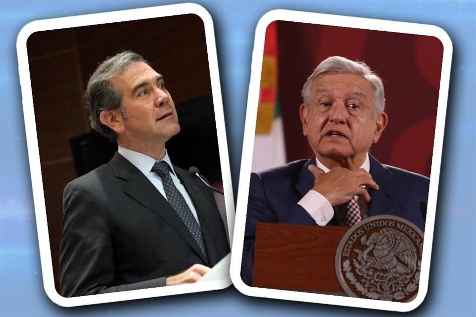 López Obrador aseveró que el presidente del INE da pena ajena tras sondeo del organismo que avala la reforma electoral impulsada por la 4T.