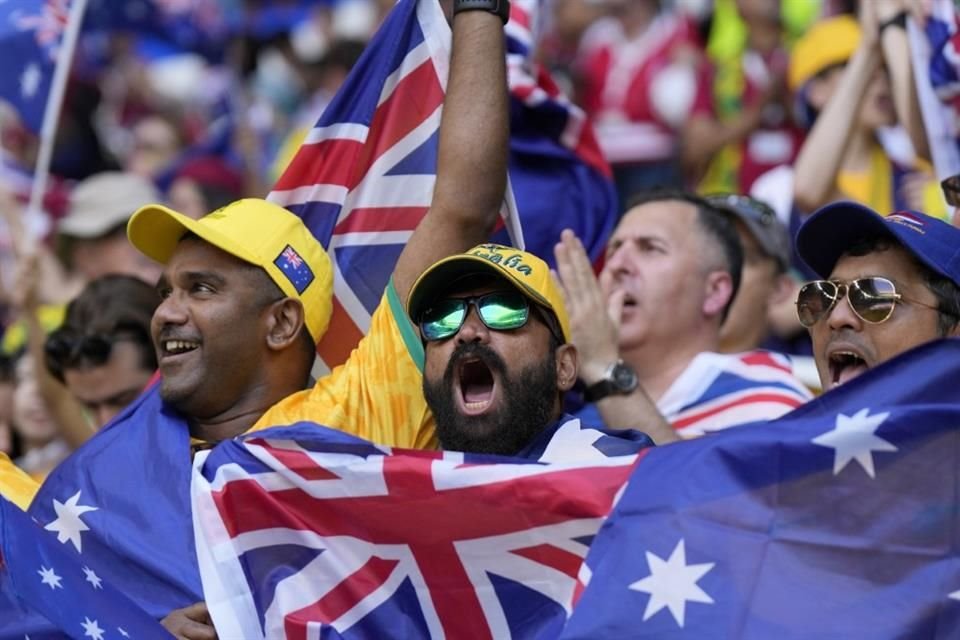 La afición de Australia querían un triunfo.