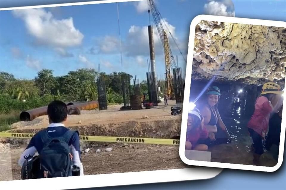 Ambientalistas señalaron en un video que el tramo 5 del Tren Maya quedará 'engrapado' sobre cavernas y cenotes.