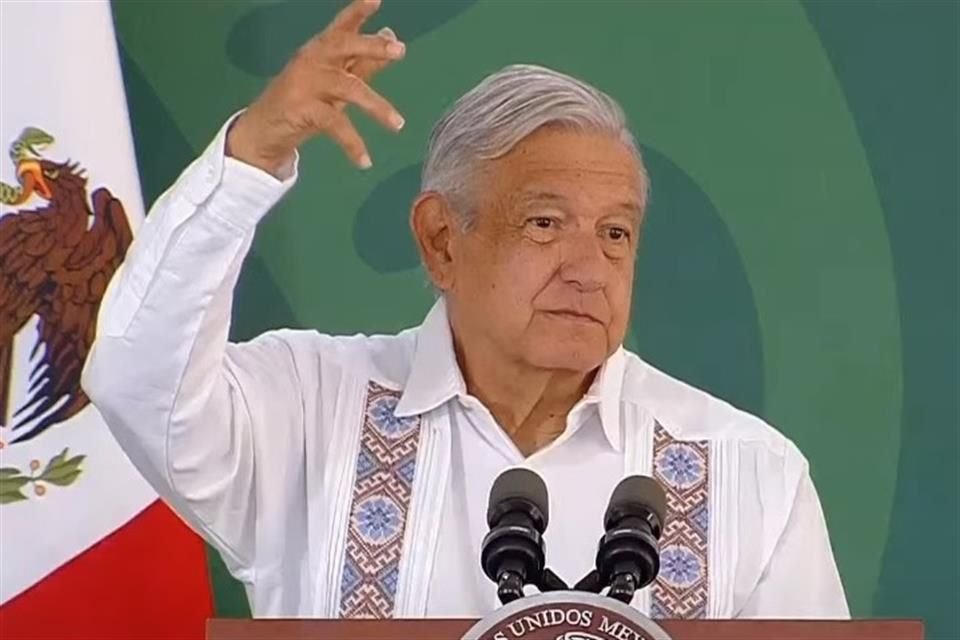 Andrés Manuel López Obrador, Presidente de México, en conferencia desde Campeche. 