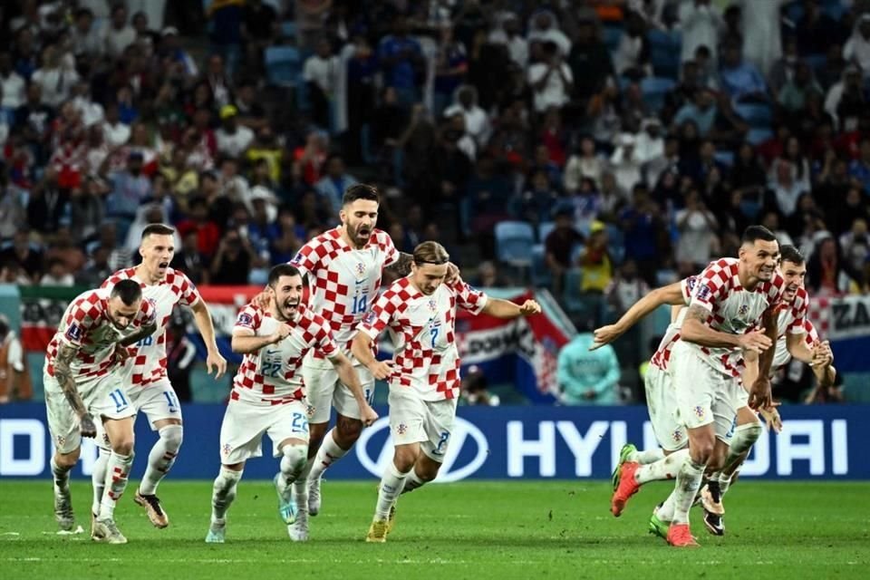 La felicidad croata por estar nuevamente en la etapa de Cuartos de Final.