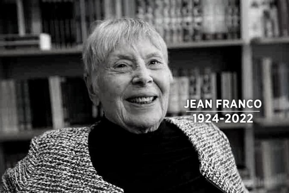 Jean Franco volteó a la literatura latinoamericana cuando esta región no figuraba en el mapa literario. Falleció este miércoles a los 98 años.
