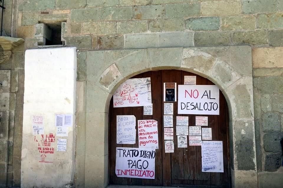 Mientras se dirime un conflicto laboral, el Museo de Arte Contemporáneo de Oaxaca (MACO) permanece cerrado al público.