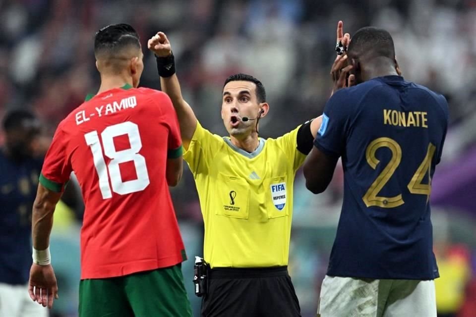 César Ramos fue el árbitro de la Semifinal del Mundial entre Marruecos y Francia.