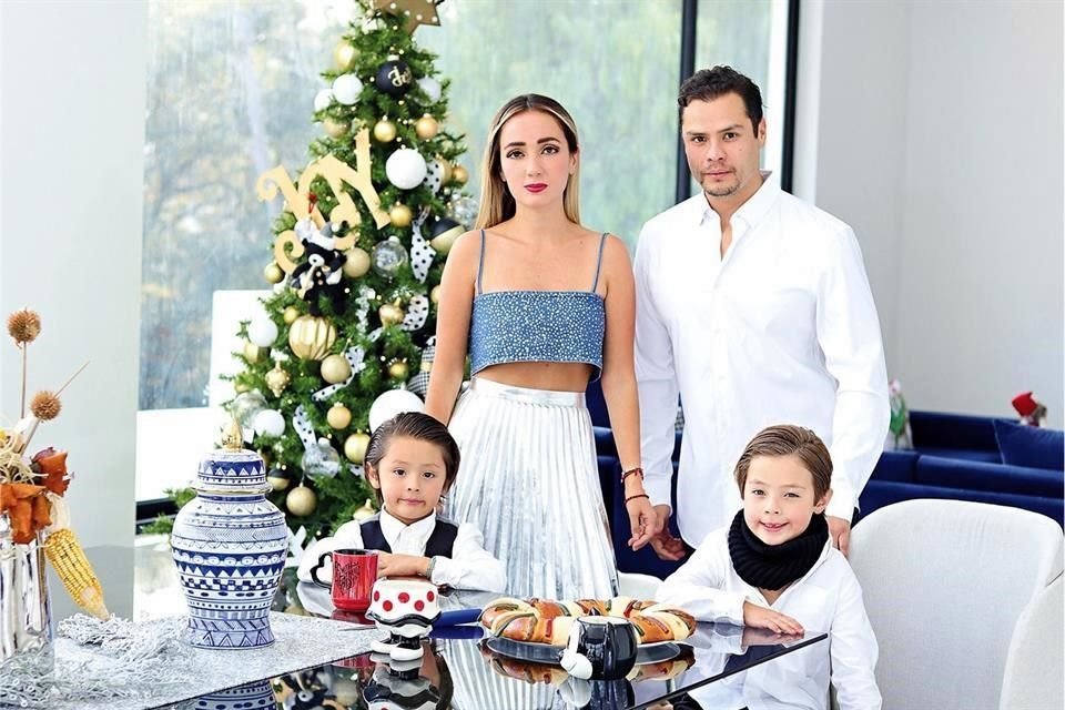 Anahí Orihuela comparte cómo festeja el Día de Reyes junto a su esposo, Andrés Ruiz, y sus hijos, Santiago y Nicolás.