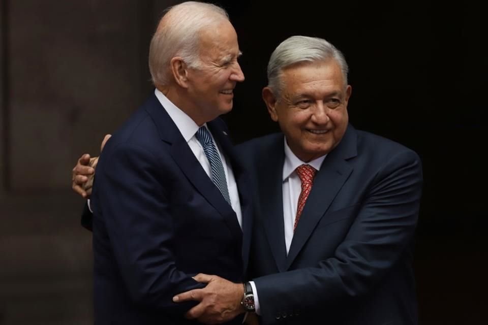 El Presidente Andrés Manuel López Obrador recibió ayer en Palacio Nacional a su homólogo estadounidense Joe Biden.