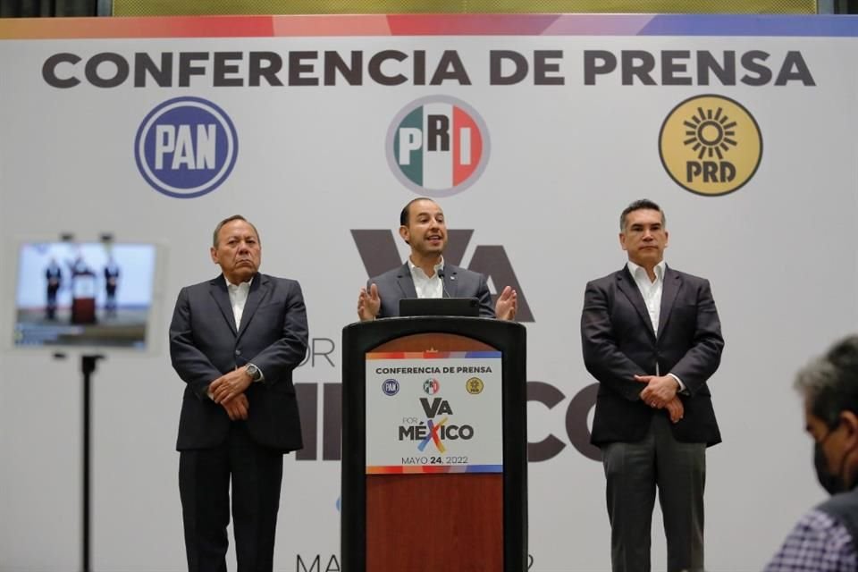 PRI, PAN y PRD firmarán alianza para comicios de 2023 y 2024; blanquiazul podrá condicionar candidatura Presidencial y elegir la de CDMX.