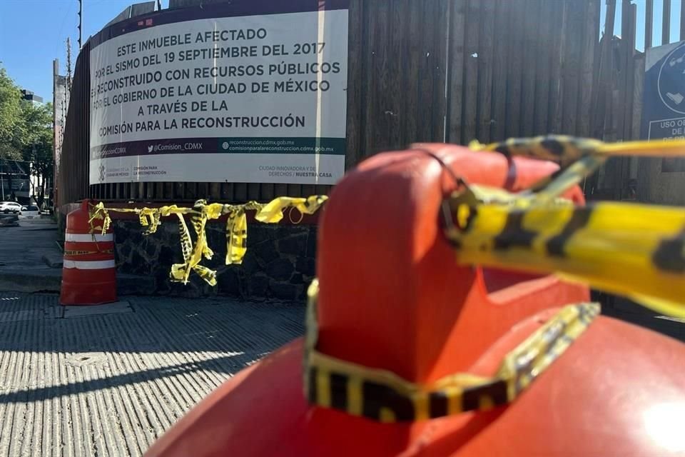 Las obras del inmueble Antigua Taxqueña 70 fueron frenadas por la falta de pagos de la Comisión de Reconstrucción.