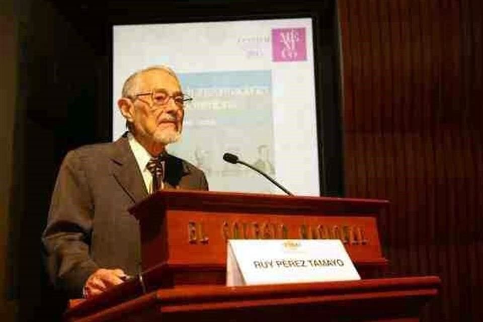 El doctor Ruy Pérez Tamayo falleció el 27 de enero de 2022.