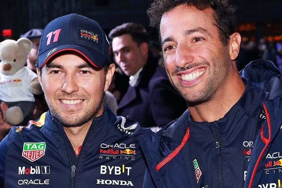 Checo Pérez y Daniel Ricciardo compartirán equipo en la F1.