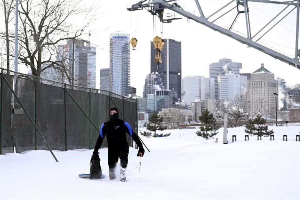 En Montreal, Canadá, la ola de aire frío alcanzó los menos 23 grados centígrados.