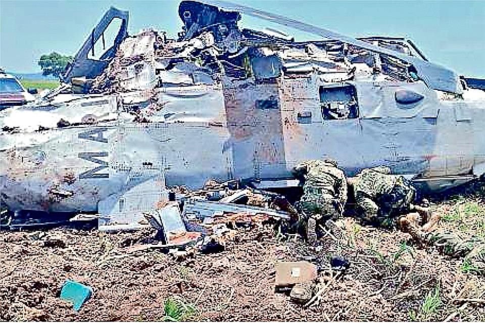 El helicóptero se cayó tras la captura de Rafael Caro Quintero en julio pasado.