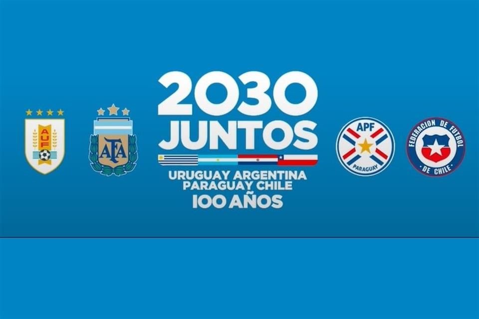 Argentina, Chile, Paraguay y Uruguay presentaron de forma oficial su candidatura conjunta para organizar el Mundial de 2030.