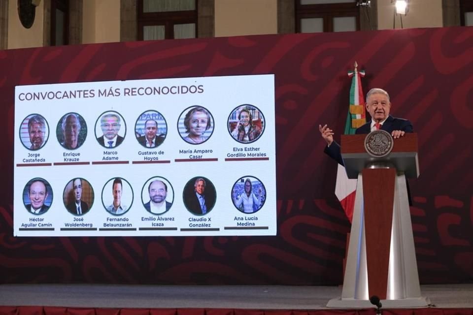 López Obrador apuntó contra los promotores de la megamanifestación en el Zócalo.