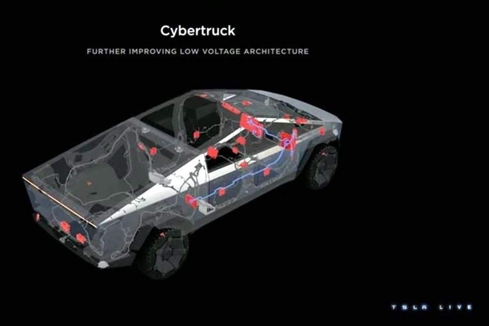 El Cybertruck, que saldría al mercado este año, tiene un diseño muy dinámico y su proceso de manufactura permitió reducir la huella de carbono de Tesla.