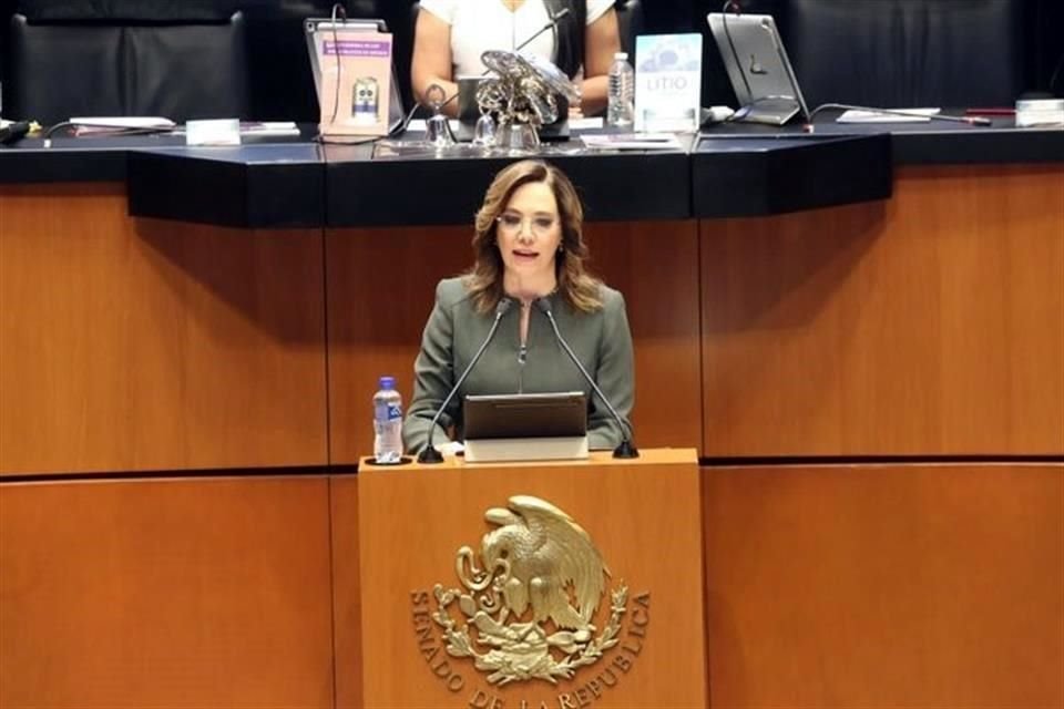 Blanca Lilia Ibarra presentó el informe de labores del INAI correspondiente a 2022.