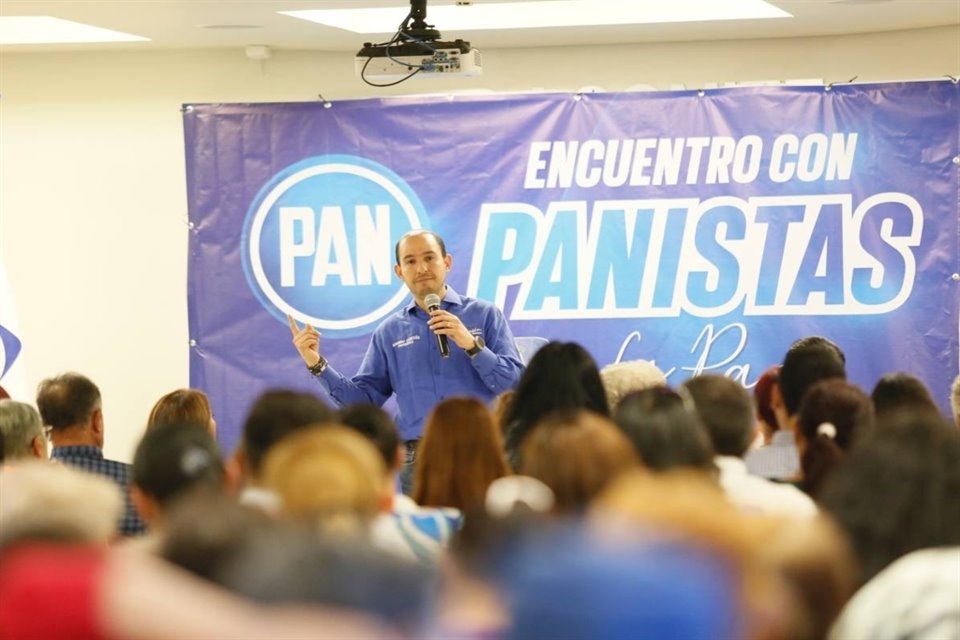 Marko Cortés dijo que impulsará 'a gente del PAN' para el 2024 y delimitó a dos a los posibles candidatos: Santiago Creel y Lilly Téllez.