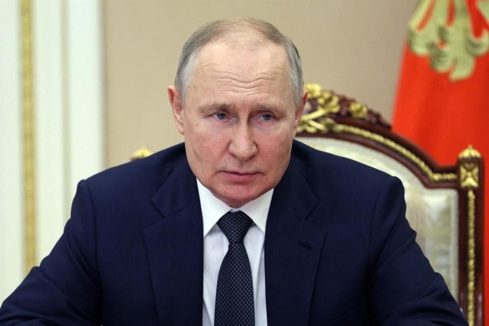 El Presidente Vladimir Putin durante una sesión de seguridad el 24 de marzo.