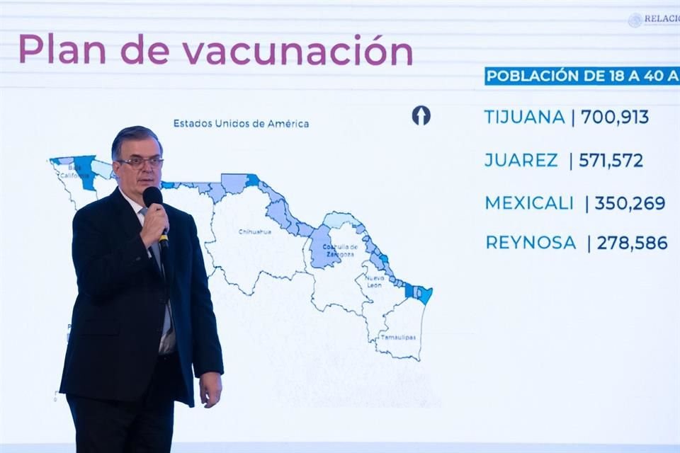 El Canciller detalló el plan de vacunación en la frontera.