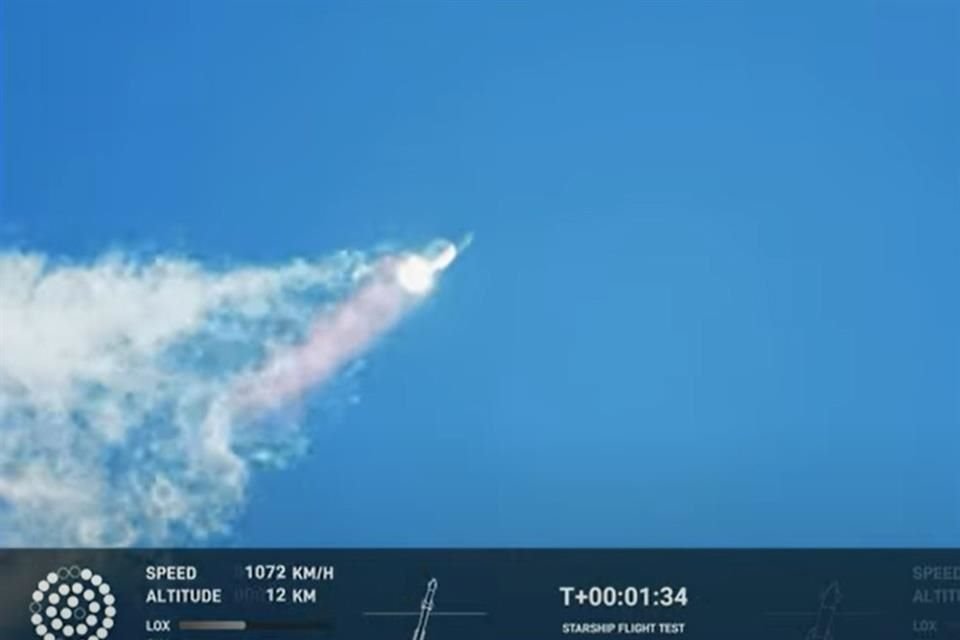 El cohete fue lanzado pero no alcanzó sus objetivos más ambiciosos cuando explota minutos después de su vuelo.