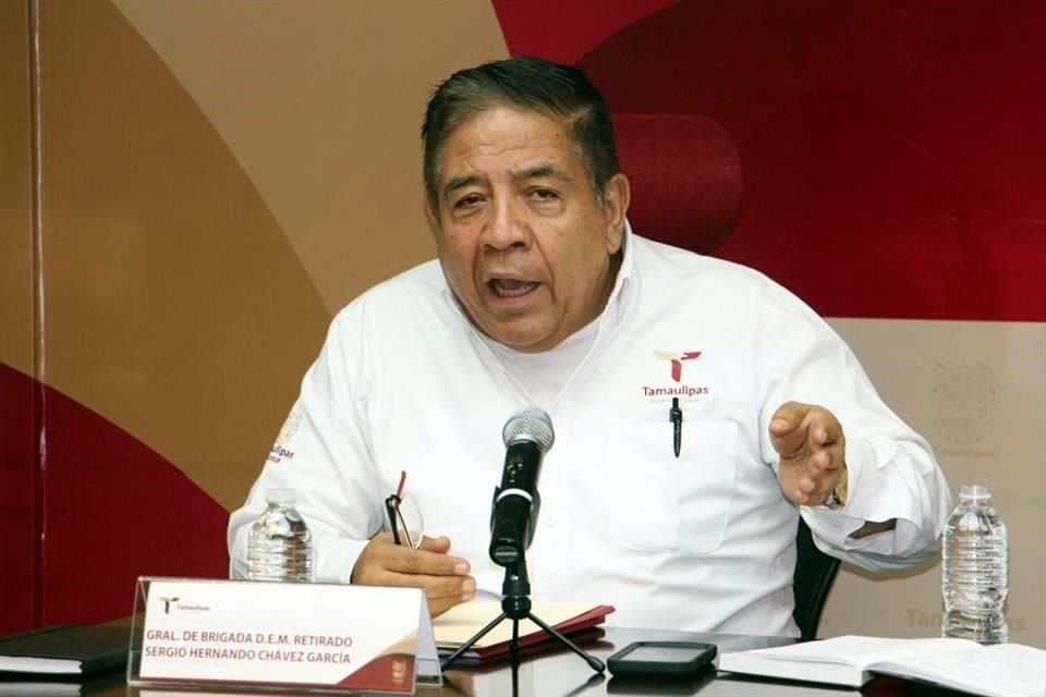 Sergio Chávez García, titular de la SSPE de Tamaulipas.