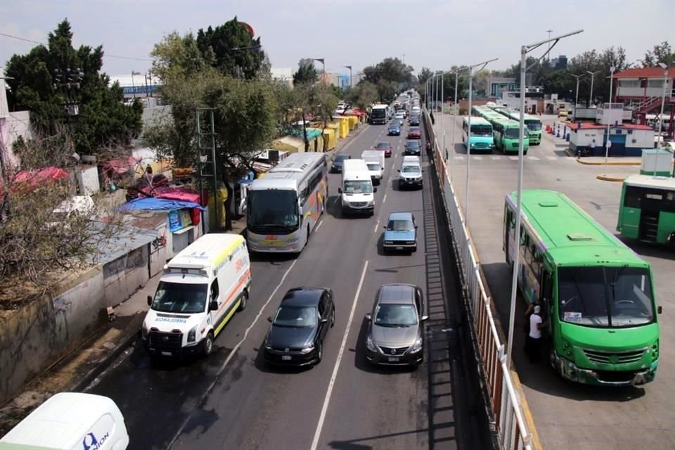 Los puntos más conflictivos son avenidas o calzadas principales de la Ciudad de México, así como los Centros de Transferencia Modal (Cetram).