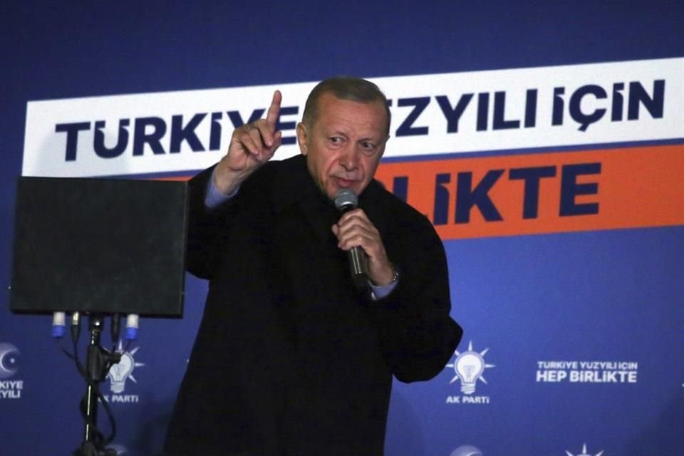 El Presidente Recep Tayyip Erdogan dio un discurso en Ankara, Turquía.