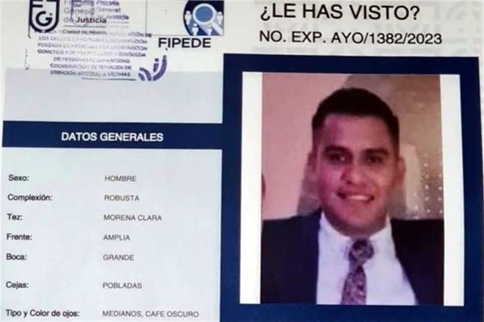 Miguel Ángel, quien trabajaba como conductor de la plataforma Didi, desapareció el pasado 3 de mayo en Iztapalapa.