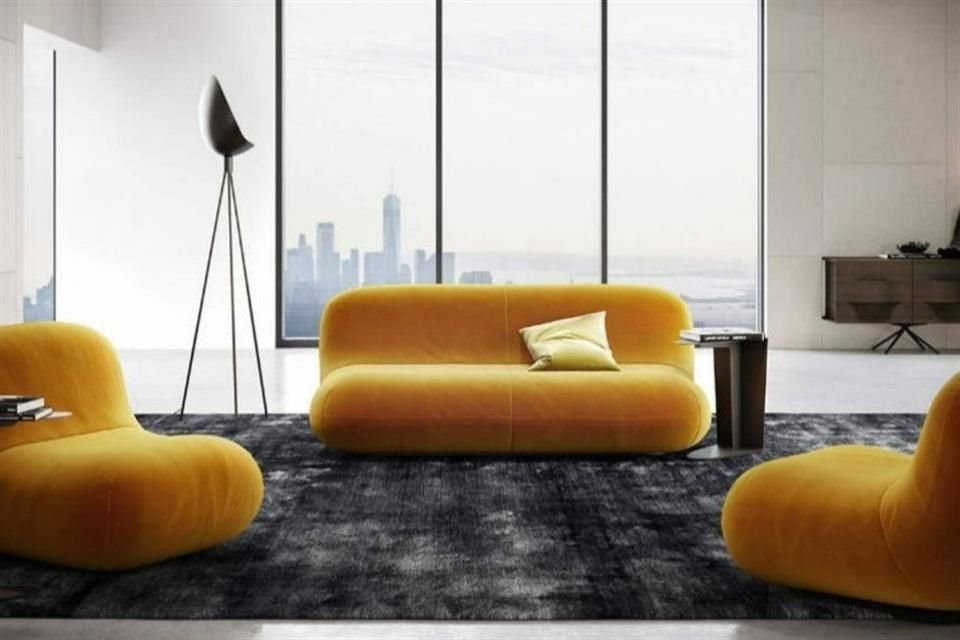 El mobiliario es compacto, cómodo y destaca el manejo de color.