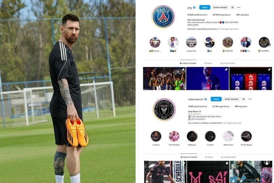 Los seguidores de Messi cambian de cuentas de Instagram.